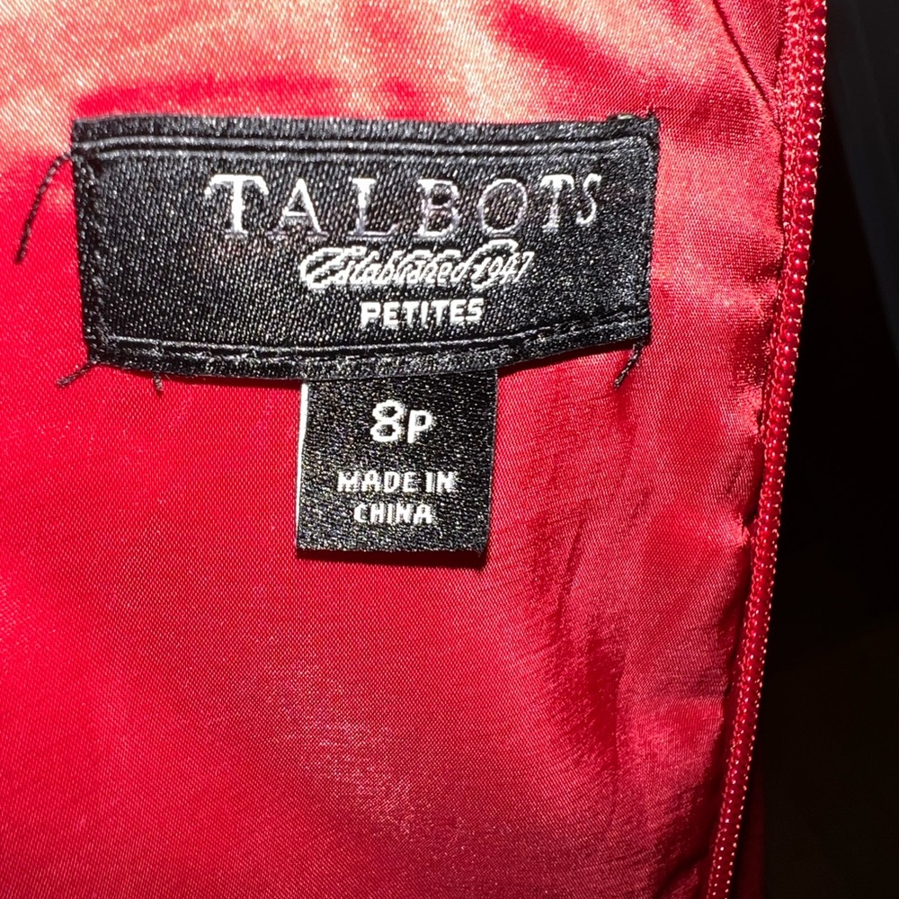 Talbots Red Midi Dress - Picture 10 of 12